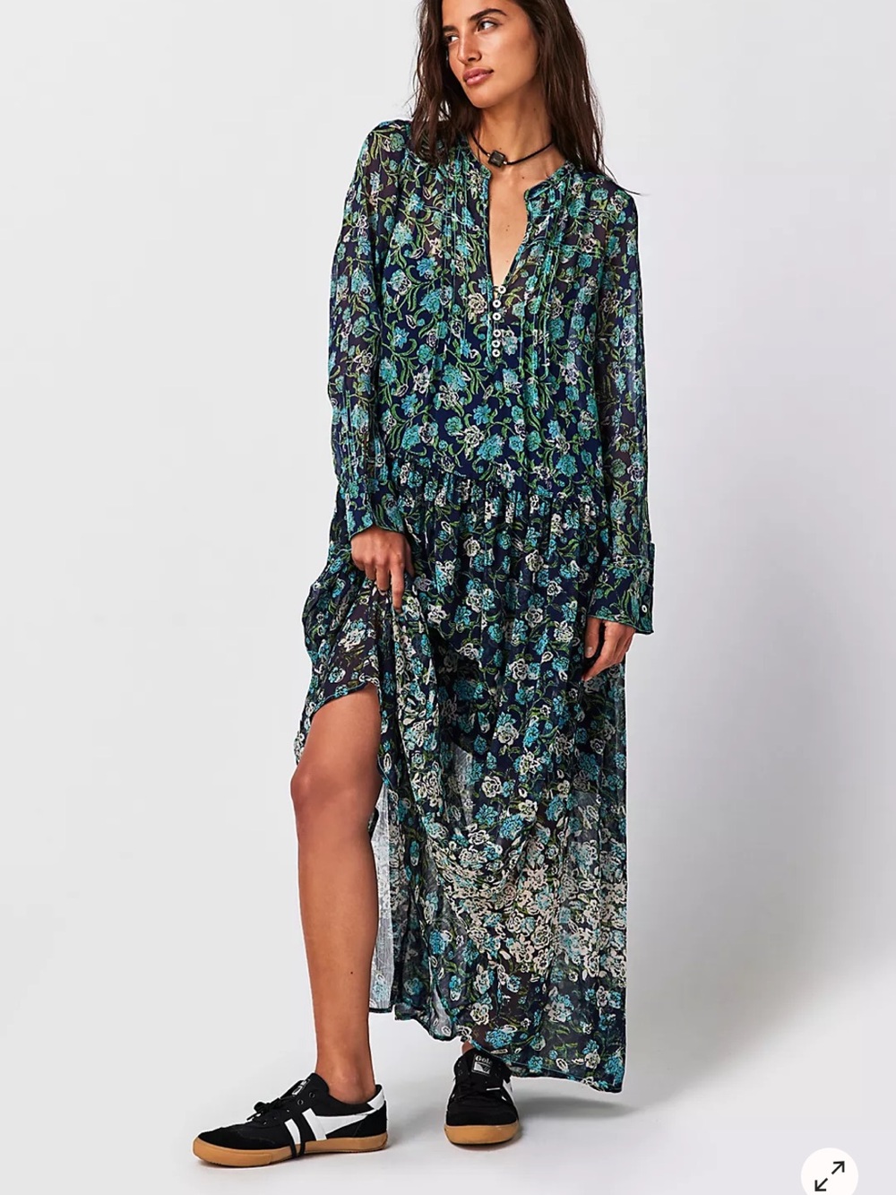 FREE PEOPLE SEE IT THROUGH DRESS